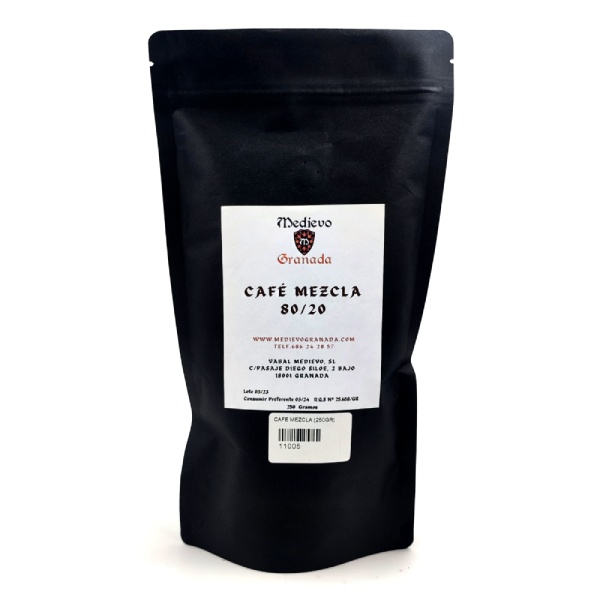 Café de tueste mezcla 80/20 molido.